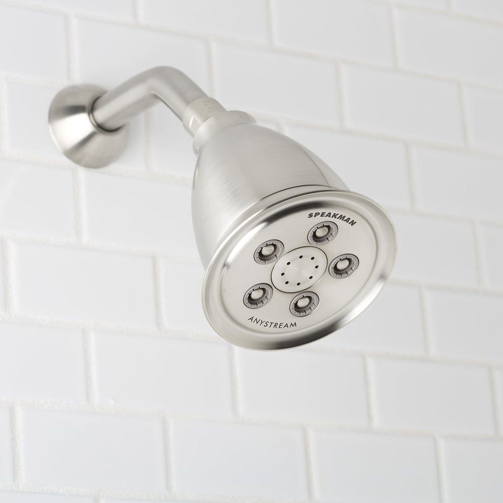 Speakman S-2005-HB-BC Hotel Anystream High Pressure 2.5 GPM Adjustable Shower Head, Brushed Chrome