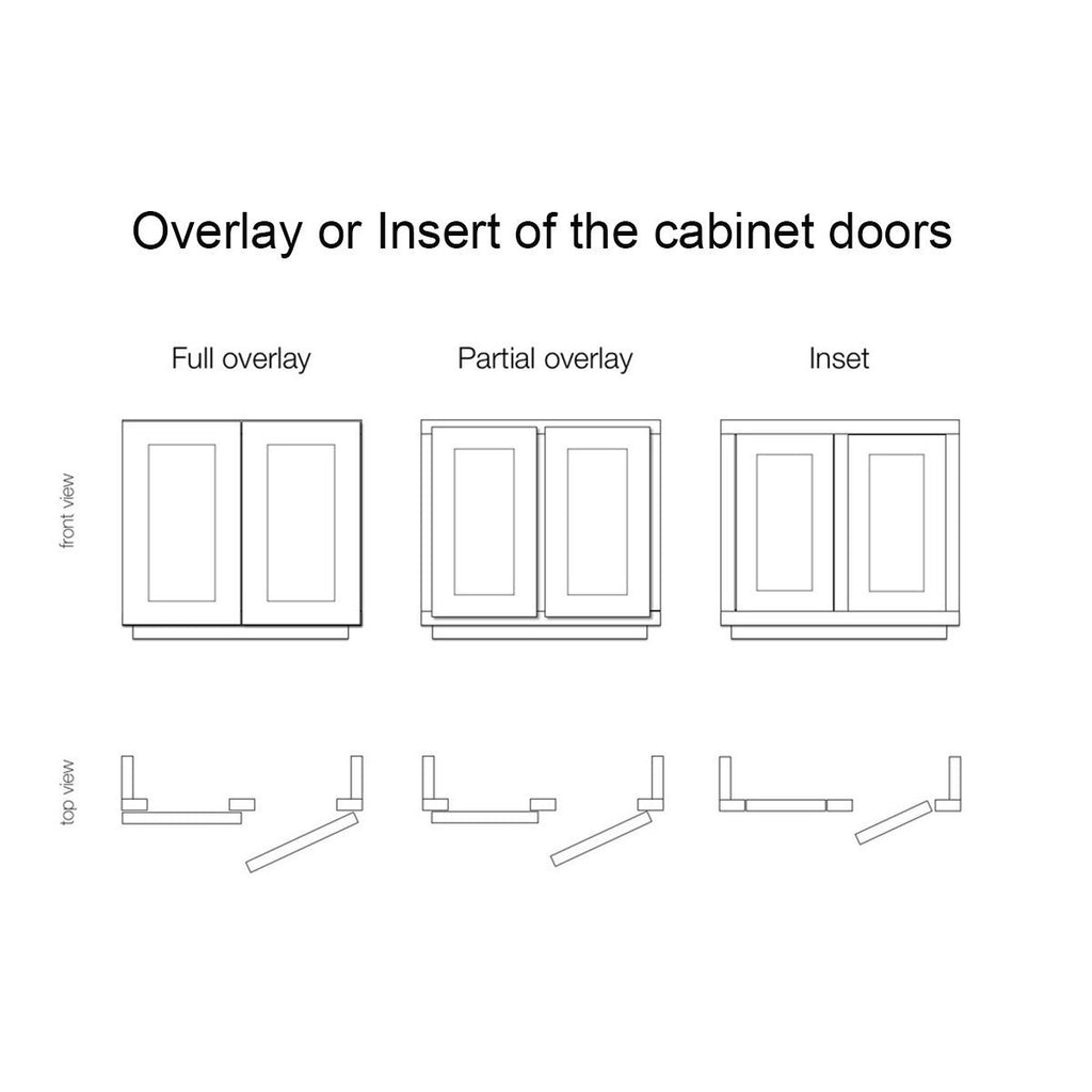 1 Pairs （2 Pack） Soft Close Kitchen Cabinet Door Hinges fit for Face Frame Cabinet,105 Degree Opening Angel Self Closing with Mounting Screws by Probrico