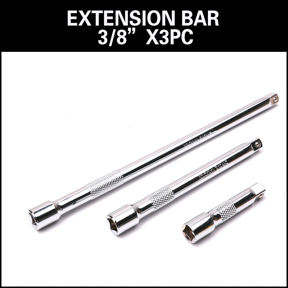 HORUSDY 6-Piece Impact Sockets Adapter Sets, 3-Inch and 6-Inch Hex Shank 1/4" 3/8" 1/2"