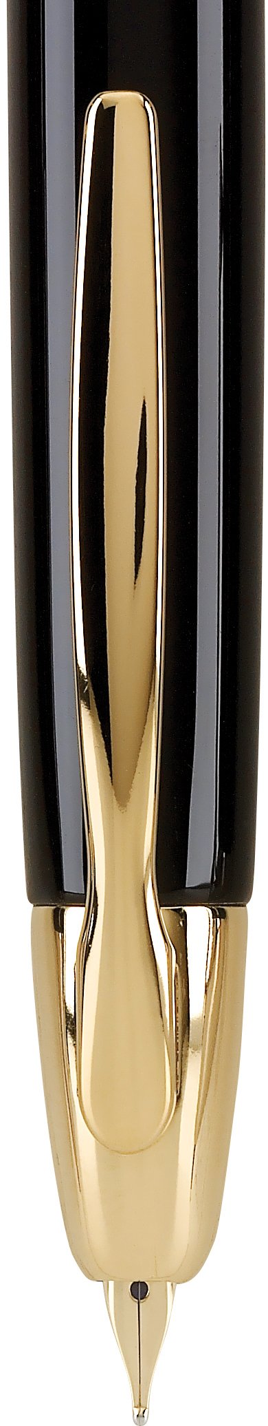 PILOT Vanishing Point Collection Refillable & Retractable Fountain Pen, Black Carbonesque Barrel with Rhodium Accents, Blue Ink, Medium Nib (60246)