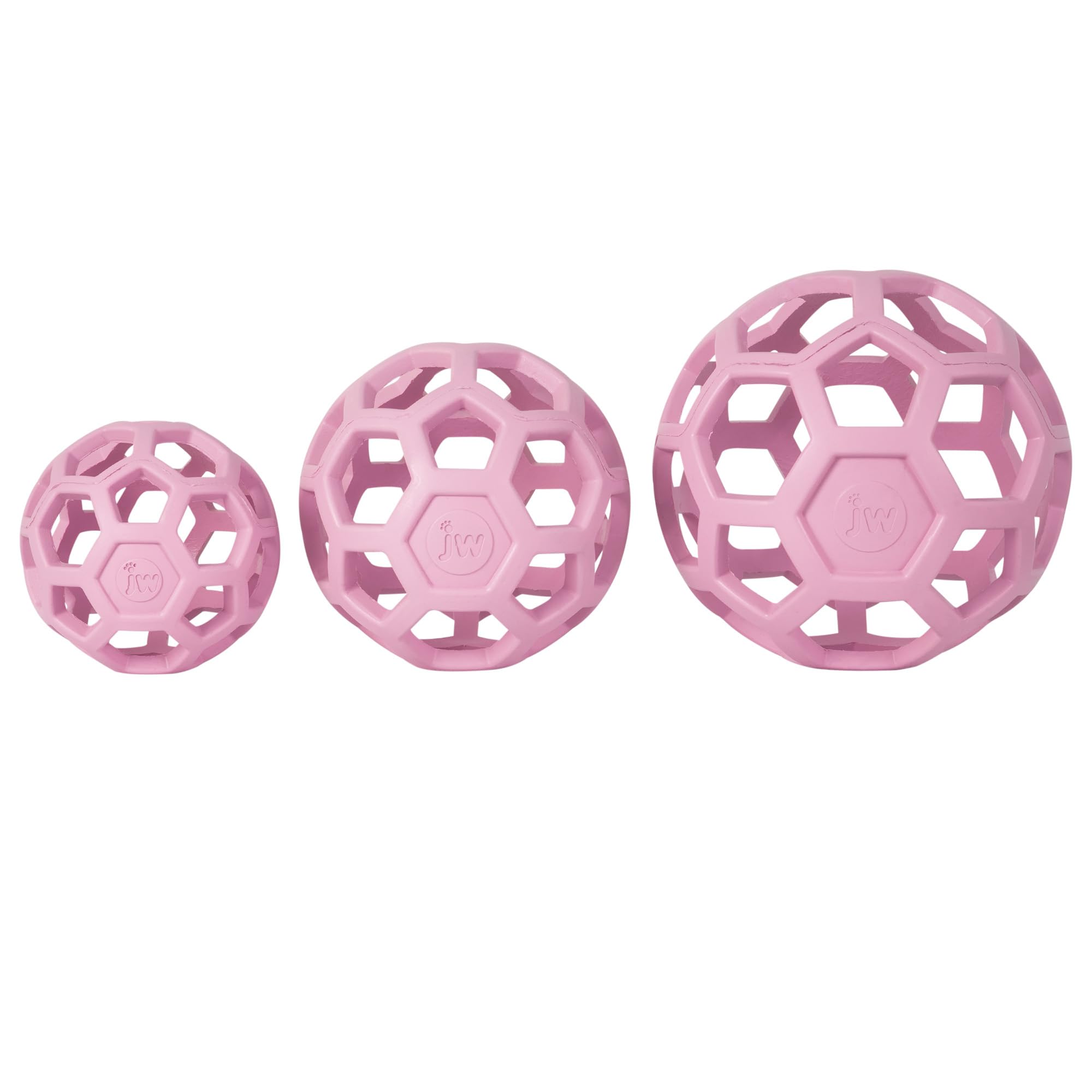 JW Pet HOL-ee Roller™, Dog Toy Puzzle Ball, Natural Rubber, Small (3 Inch Diameter), Blue