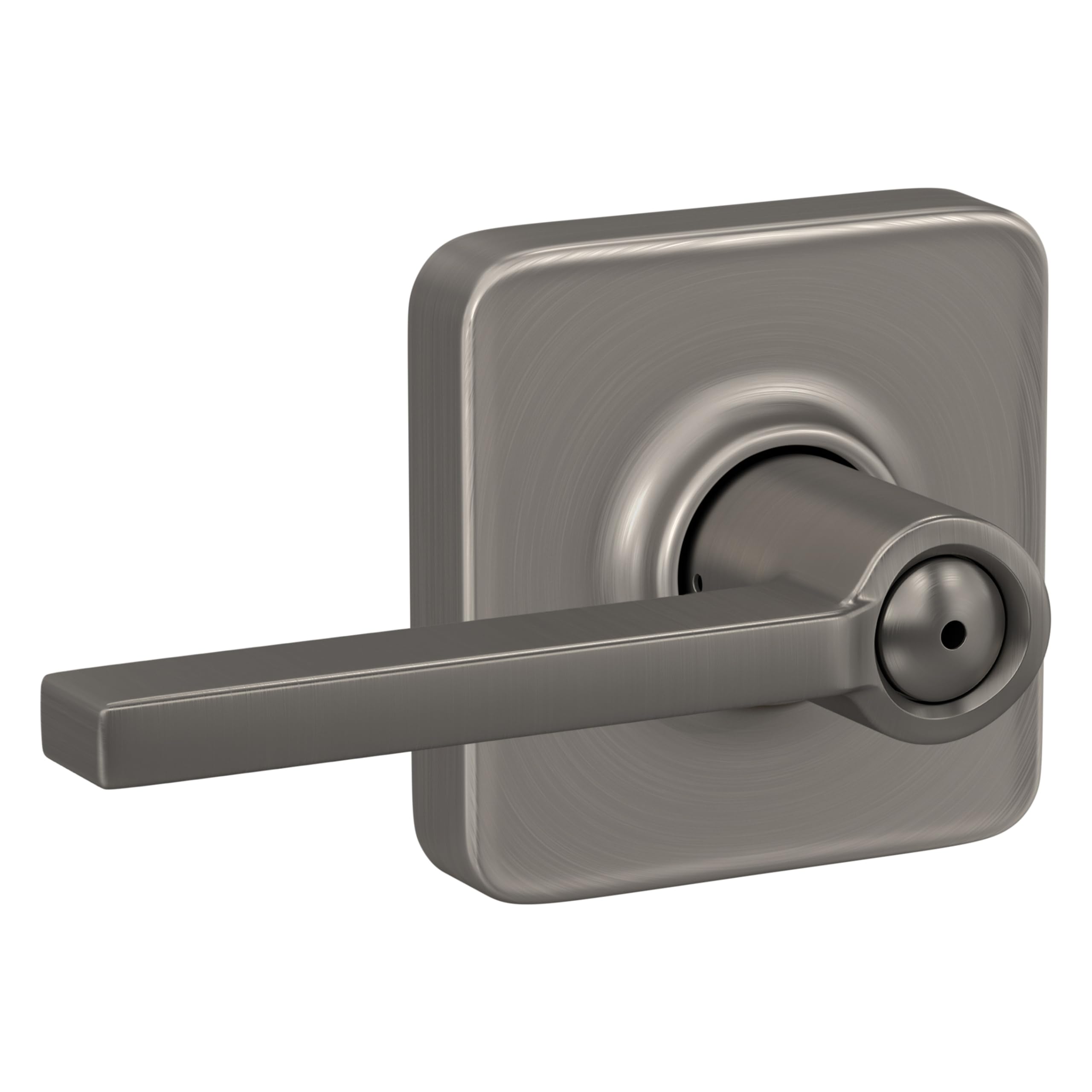 Schlage F10 LAT 716 Latitude Door Lever, Hall & Closet Passage Lock, Aged Bronze