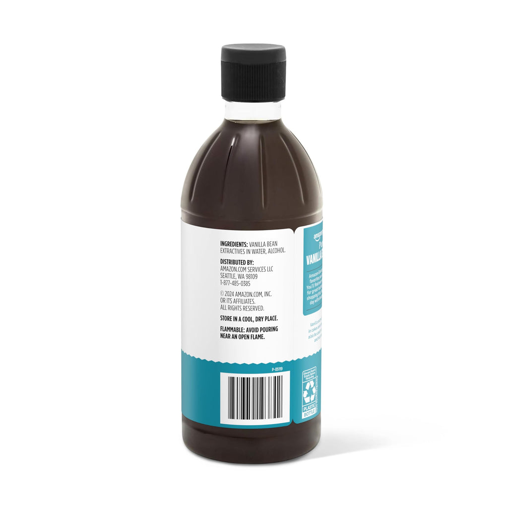 Amazon Grocery, Pure Vanilla Extract, 16 Fl Oz