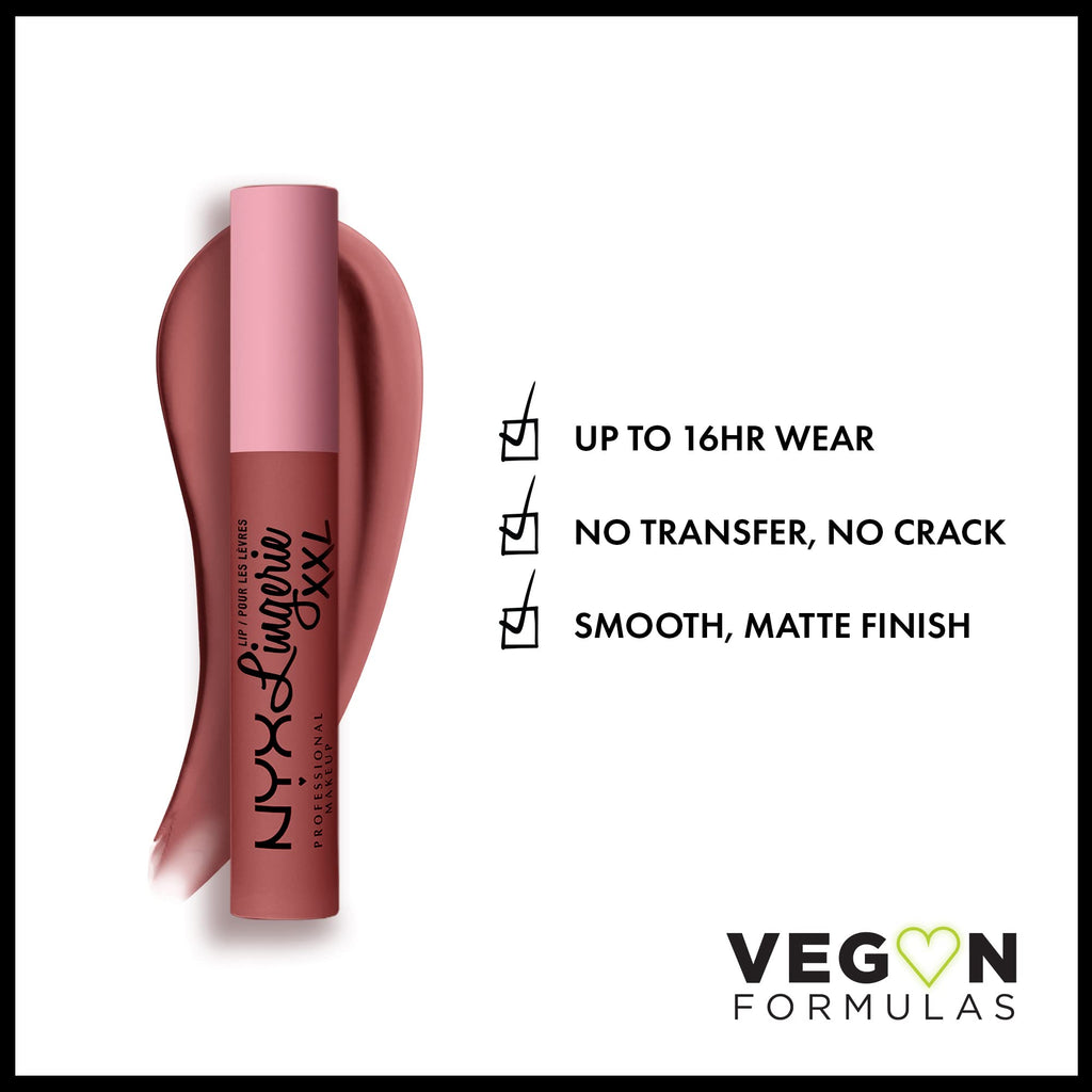NYX PROFESSIONAL MAKEUP Lip Lingerie XXL Matte Liquid Lipstick - Undress'd (Pink Nude)