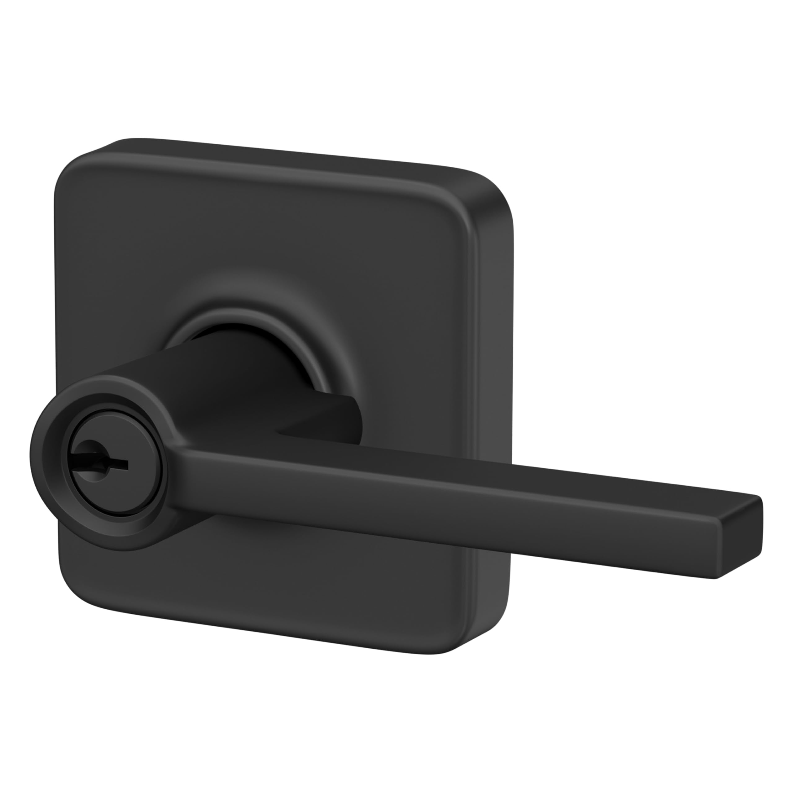 Schlage F10 LAT 716 Latitude Door Lever, Hall & Closet Passage Lock, Aged Bronze