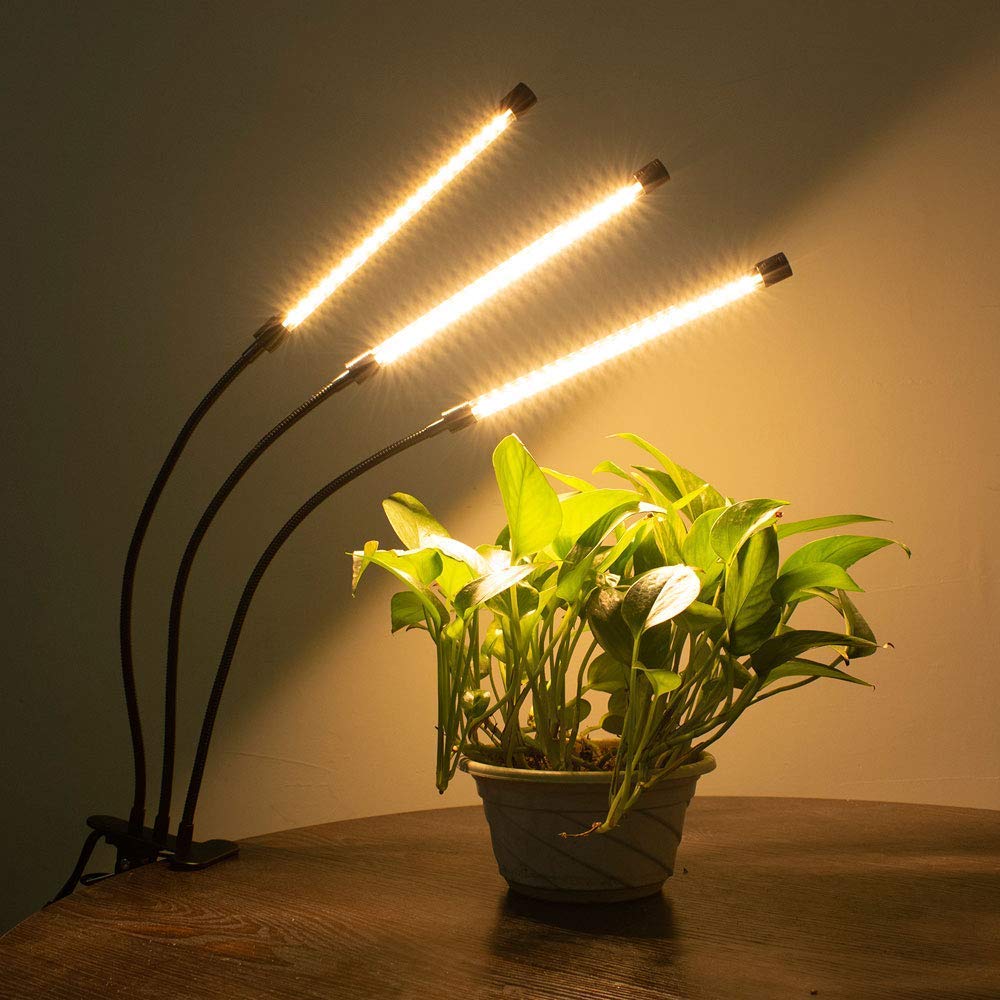 bseah Grow Light Plant Lights for Indoor Plants, Full Spectrum Plant Grow Lamp, 10 Dimmable Levels, Auto ON & Off with 3/9/12H Timer