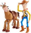 Mattel Disney Pixar's Toy Story 4 Woody and Buzz Lightyear 2-Character Pack, Movie-inspired Relative-Scale for Storytelling Play