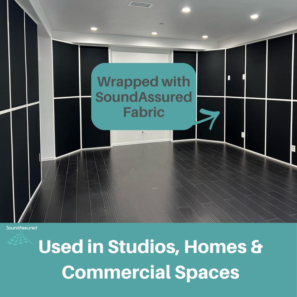 SoundAssured Acoustical Fabric - Precut Pieces 59x36 - Acoustically Transparent Fabric for Making Acoustic Panels - DIY Sound Panel Acoustic Fabric (50s Pink)
