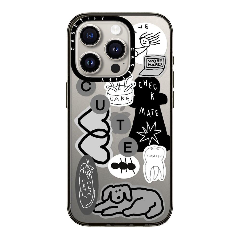 CASETiFY Compact Case for iPhone 13 [Lightweight / 4 ft. 2X Military Grade Drop Protection/Slim] - #1 Mom - Clear Black