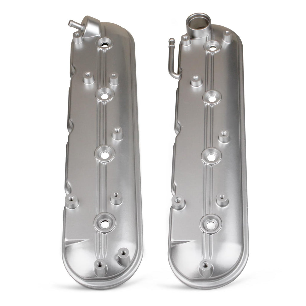 Upgrade Aluminum Engine Valve Covers Compatible with 1999-2008 Cadillac Escalade Chevy Silverado, Suburban Tahoe Trailblazer GMC Sierra Yukon Replaces Parts 12570427 12582224