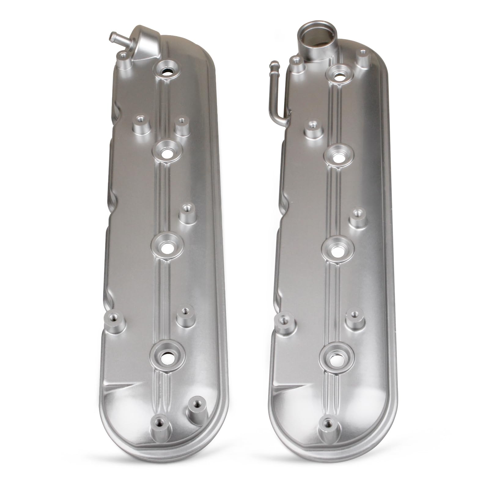 Upgrade Aluminum Engine Valve Covers Compatible with 1999-2008 Cadillac Escalade Chevy Silverado, Suburban Tahoe Trailblazer GMC Sierra Yukon Replaces Parts 12570427 12582224