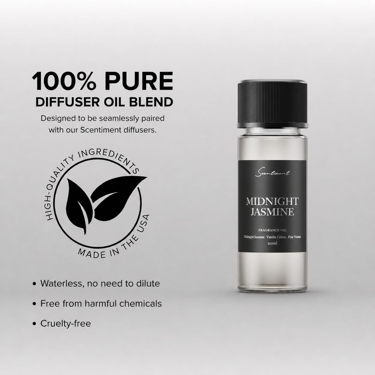 Scentiment French Hotel Diffuser Oil - Premium Hotel Scent with Notes of Clove, Patchouli & Sandalwood Home Scent, Aromatherapy Fragrance Oil Diffuser Refill - 0.68 fl oz (20 mL)