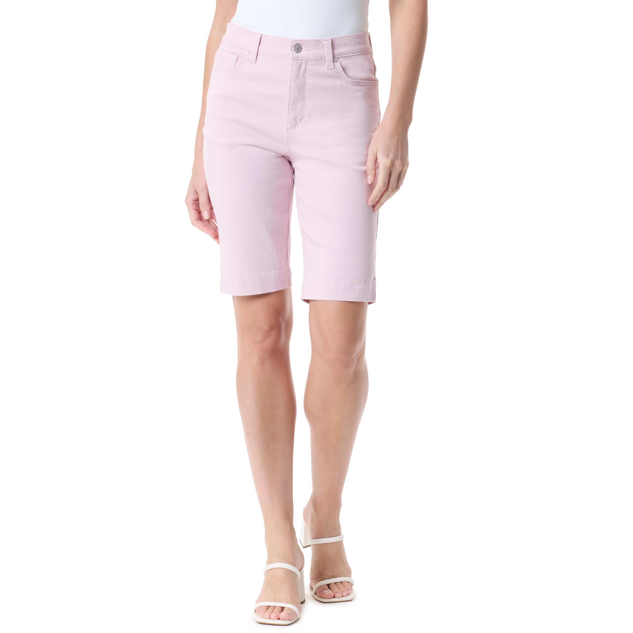 Gloria Vanderbilt Women's Amanda Bermuda High Rise Short Standard