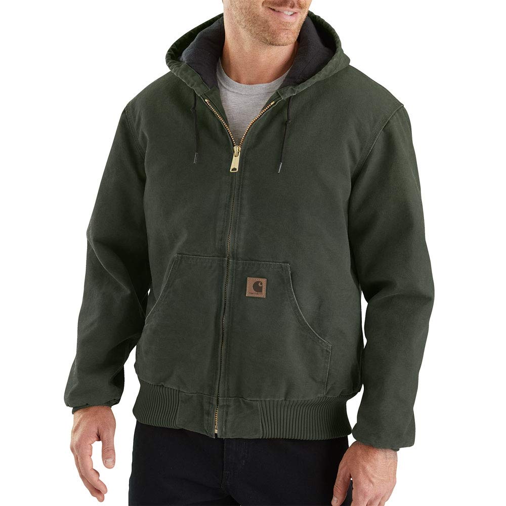 Carhartt Men's Big-Tall Quilted Flannel Lined Sandstone Active Jacket