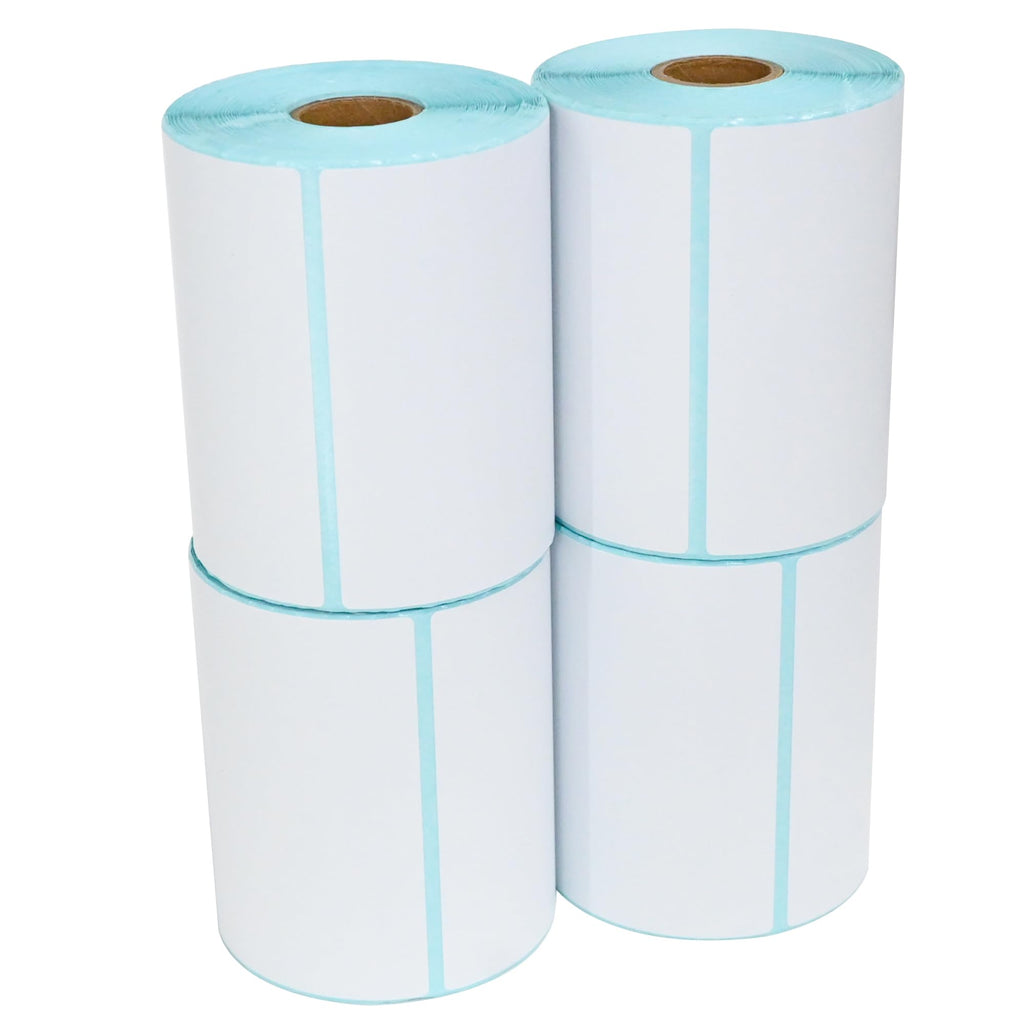 L LIKED 150 PCS 4"x6" Thermal Shipping Labels, White Perforated & Strong Adhesive Direct Thermal Labels (1 Roll), for Postage, Mailing & Shipping