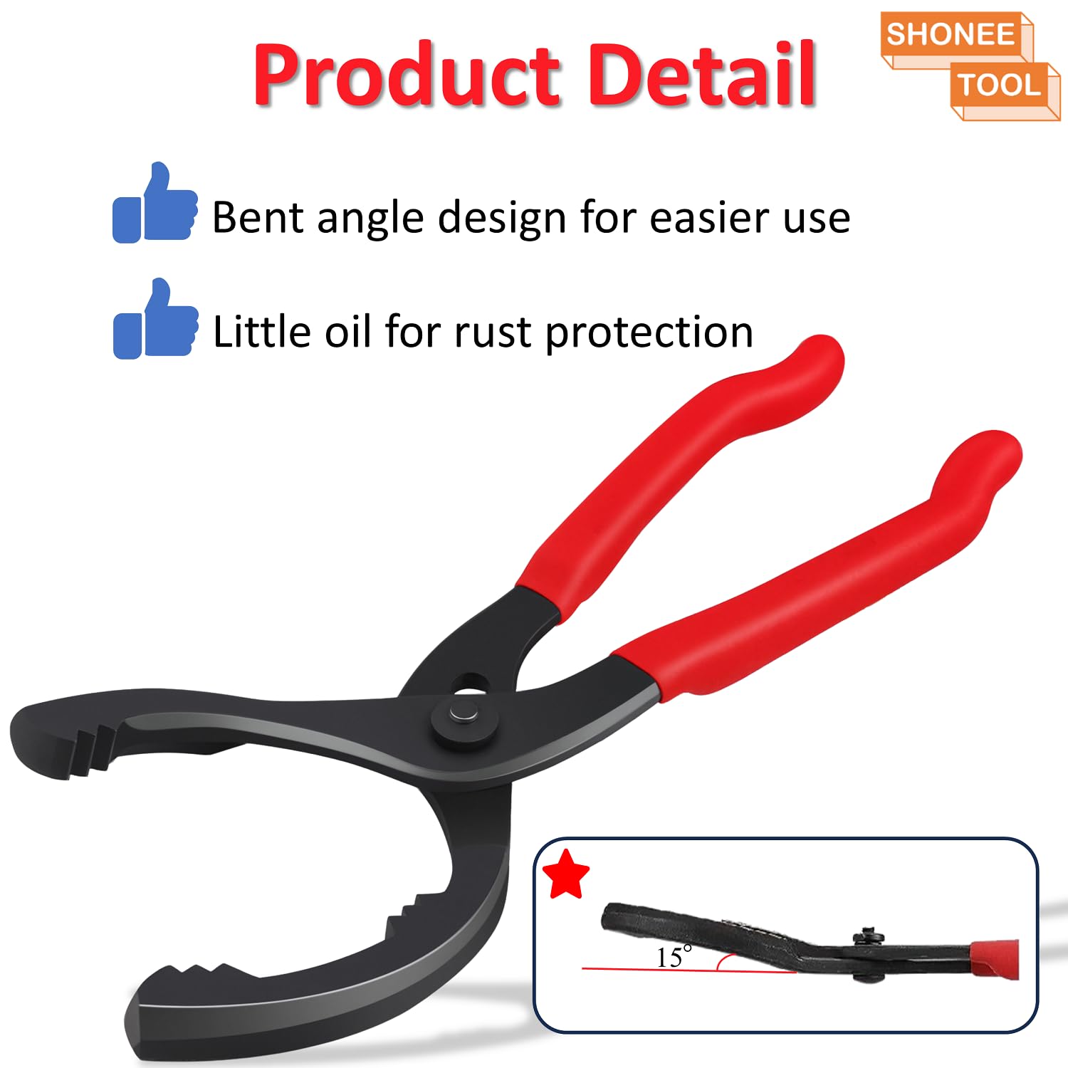Oil Filter Wrench, 10" Small Adjustable Oil Filter Pliers, Multifunction Oil Filter Removal Tool, Ideal for Engine Filters, Conduit & Fittings