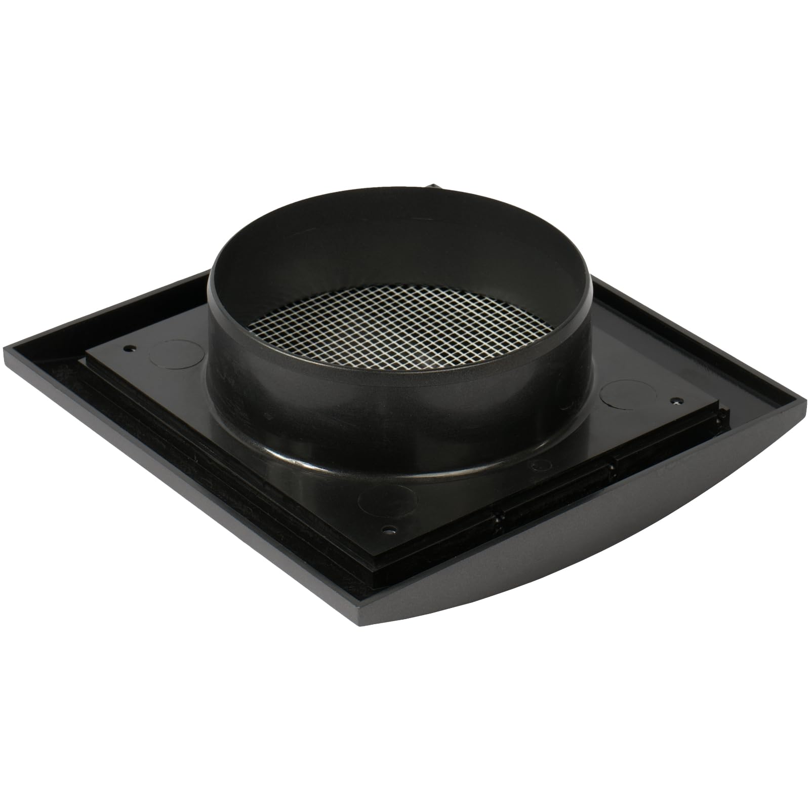 Repa Market 4 Inch Anthracite Dryer Vent Hood/Duct Cover for Walls or Ceiling/ABS Plastic Louvered Air Grille with Built-In Mesh Screen/Exhaust and Dryer Vent Covers for Indoor & Outdoor Use