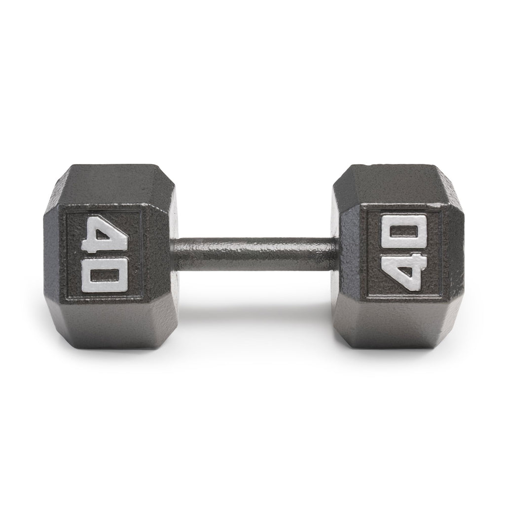 Marcy Cast Iron Hex Dumbbells Collection - Available size from 3-lb to 100-lb, SOLD INDIVIDUALLY