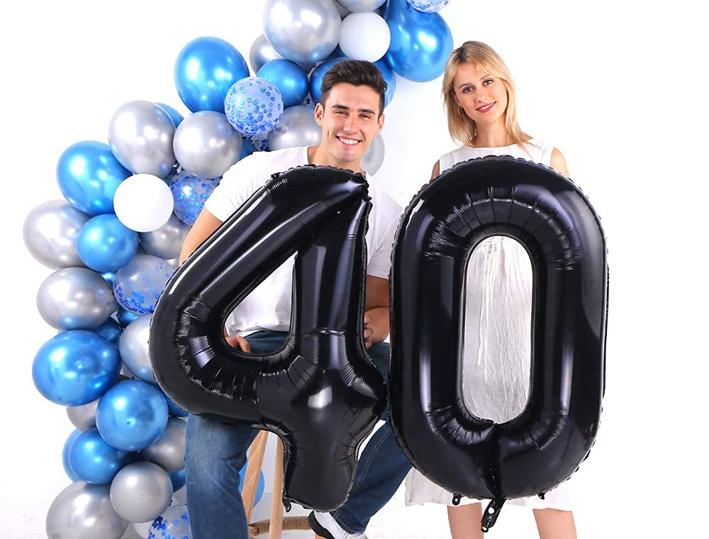 Brown Number 10 Balloons 40 Inch Giant Brown 10 Foil Mylar Balloons for 10th Birthday Anniversary Events Party Decorations