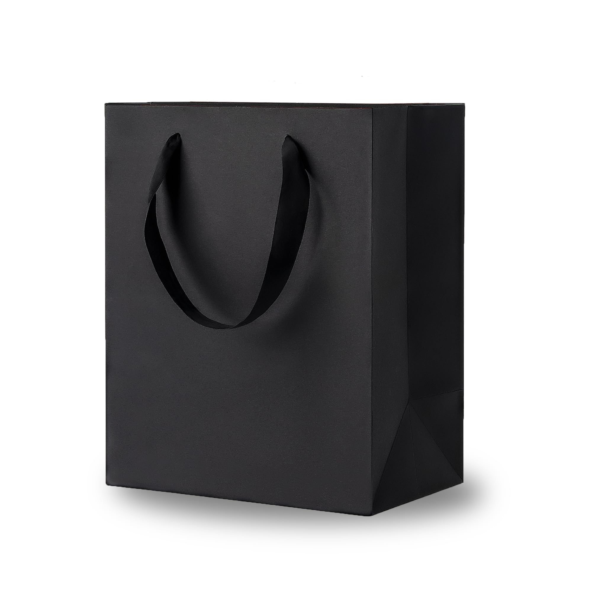 Argivean Black Gift Bags With Handles: 14pcs Medium Gift Bags Bulk 8x5x10 Inch For Wedding Party Birthday Business (M,14)