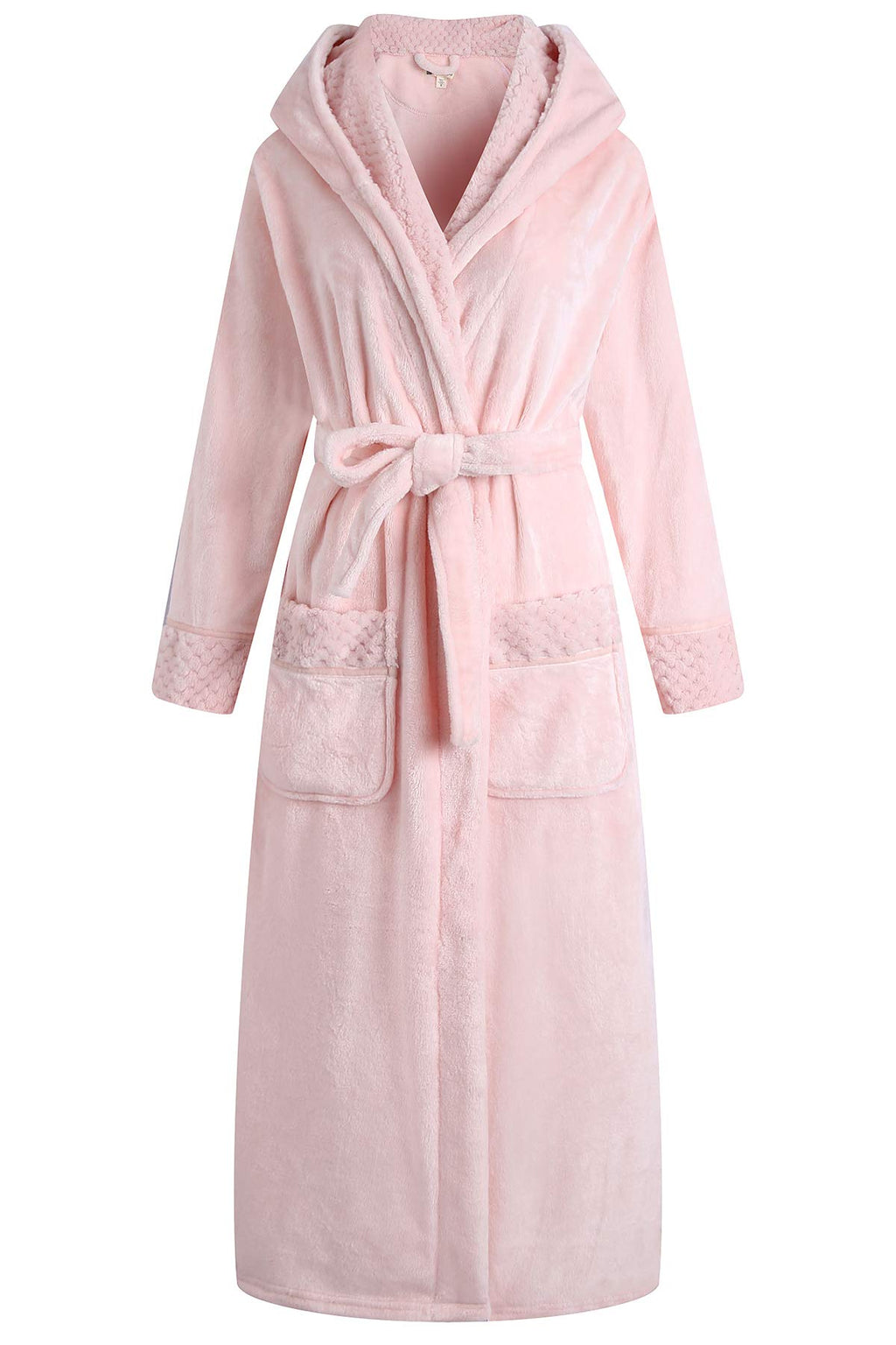 Richie House Women's Plush Soft Warm Fleece Bathrobe Robe RH1591