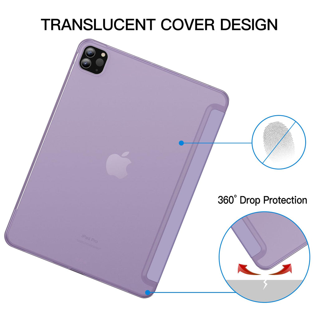 JETech Case ONLY for iPad Pro 11-Inch, 2022/2021/2020/2018 Model, Compatible with Pencil, Cover Auto Wake/Sleep (Black)