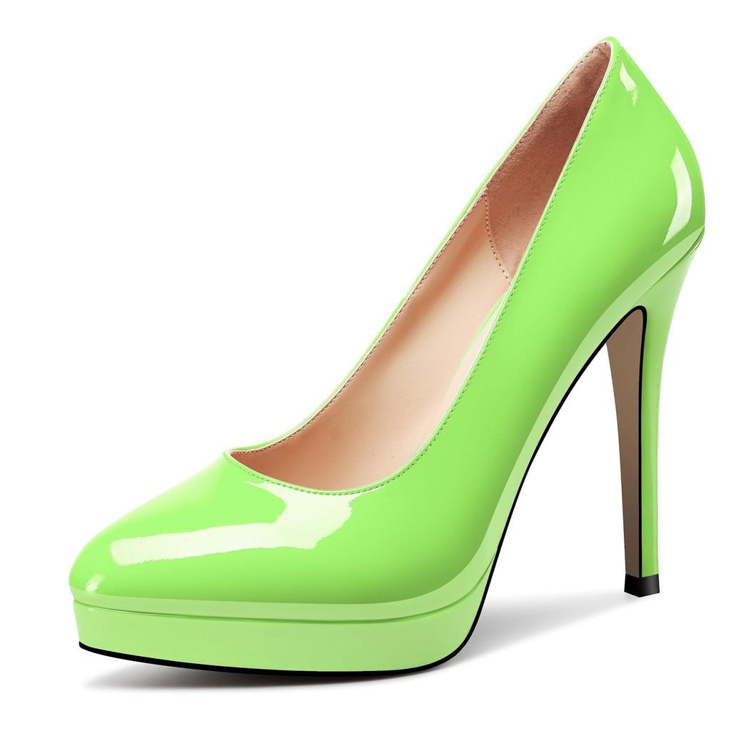 Castamere Womens High Heels Platform Pumps Slip-on Stilettos 12CM Heel Office Dress Shoes