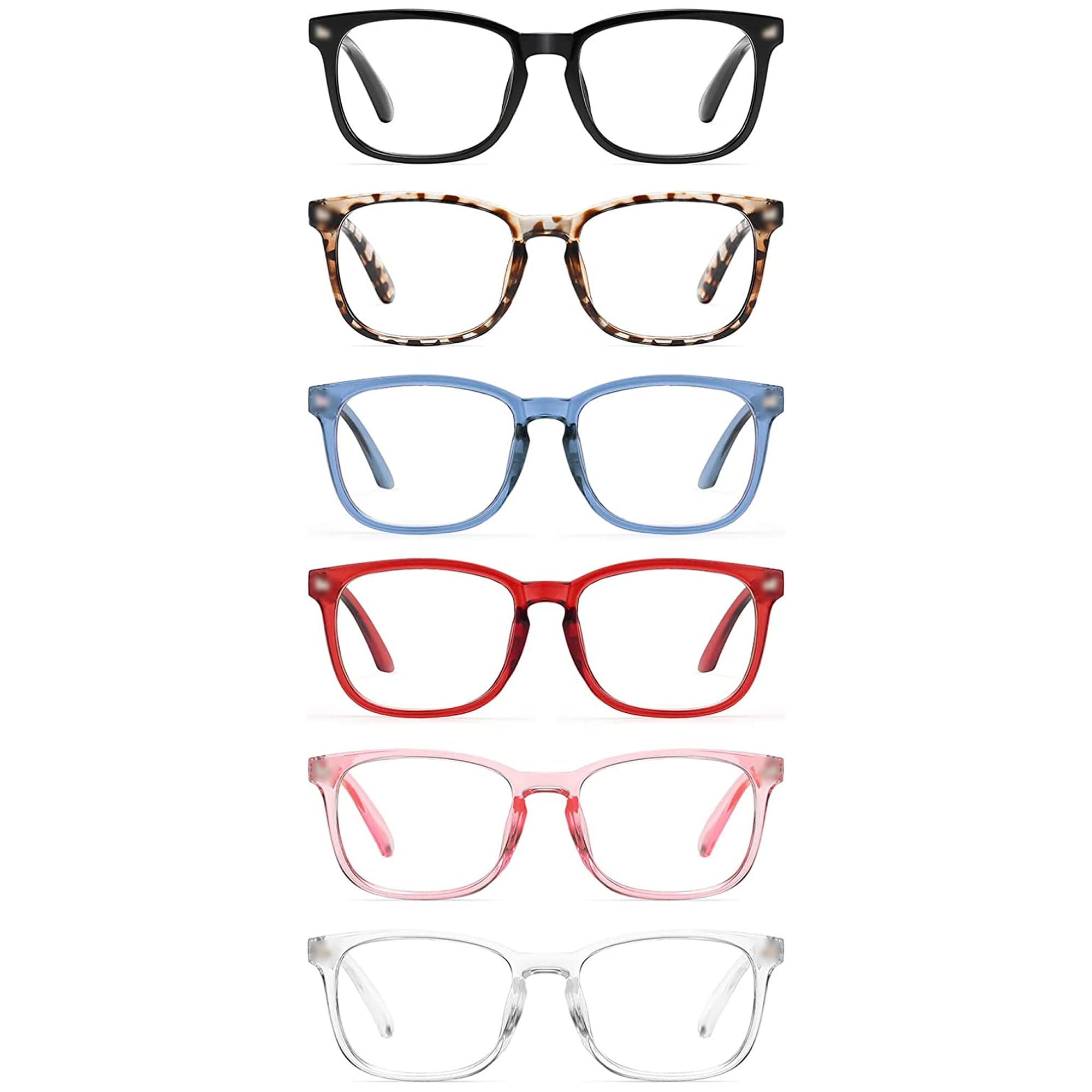 CCVOO Mix & Match Reading Glasses for Women - Lightweight, Comfortable Fit, Clear Vision - Blue Light Blocking