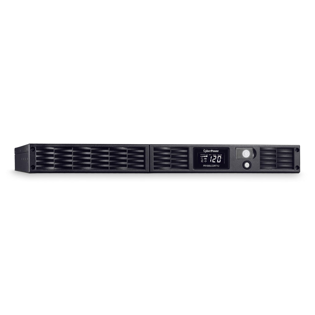 CyberPower PR500LCDRT1U Smart App Sinewave UPS Battery Backup and Surge Protector, 500VA/400W, 7 Outlets, AVR, 1U Rack/Tower, UL Certified