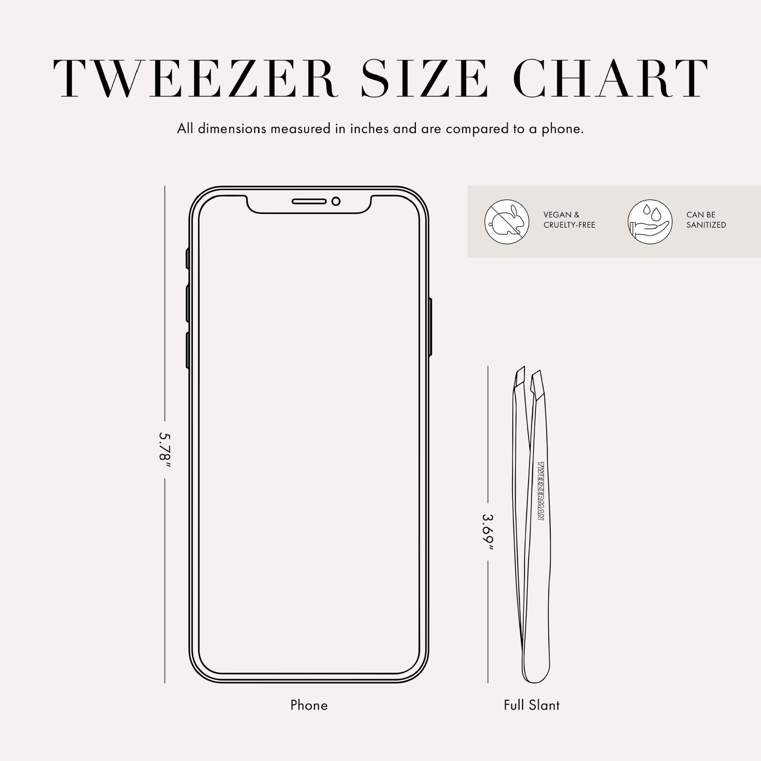 Tweezerman Exclusive 40th Birthday Slant Tweezer - Hair Removal Tweezers, Stainless Steel
