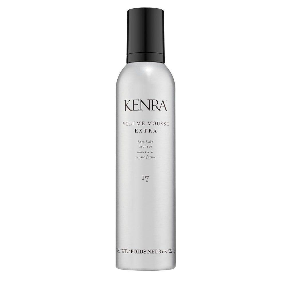 Kenra Volume Mousse Extra 17 | Firm Hold Mousse | Non-drying, Non-flaking Lightweight Formula | Tames Frizz & Conditions |Thermal Protection up to 450F| All Hair Types | 8 oz