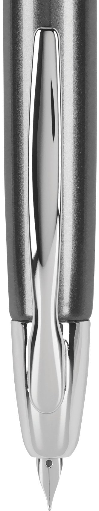 PILOT Vanishing Point Collection Refillable & Retractable Fountain Pen, Black Carbonesque Barrel with Rhodium Accents, Blue Ink, Medium Nib (60246)
