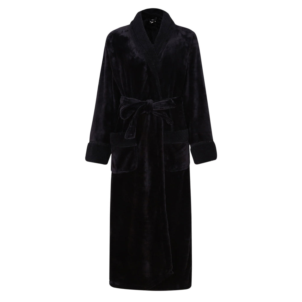 Richie House Women's Plush Soft Warm Fleece Bathrobe Robe RH1591