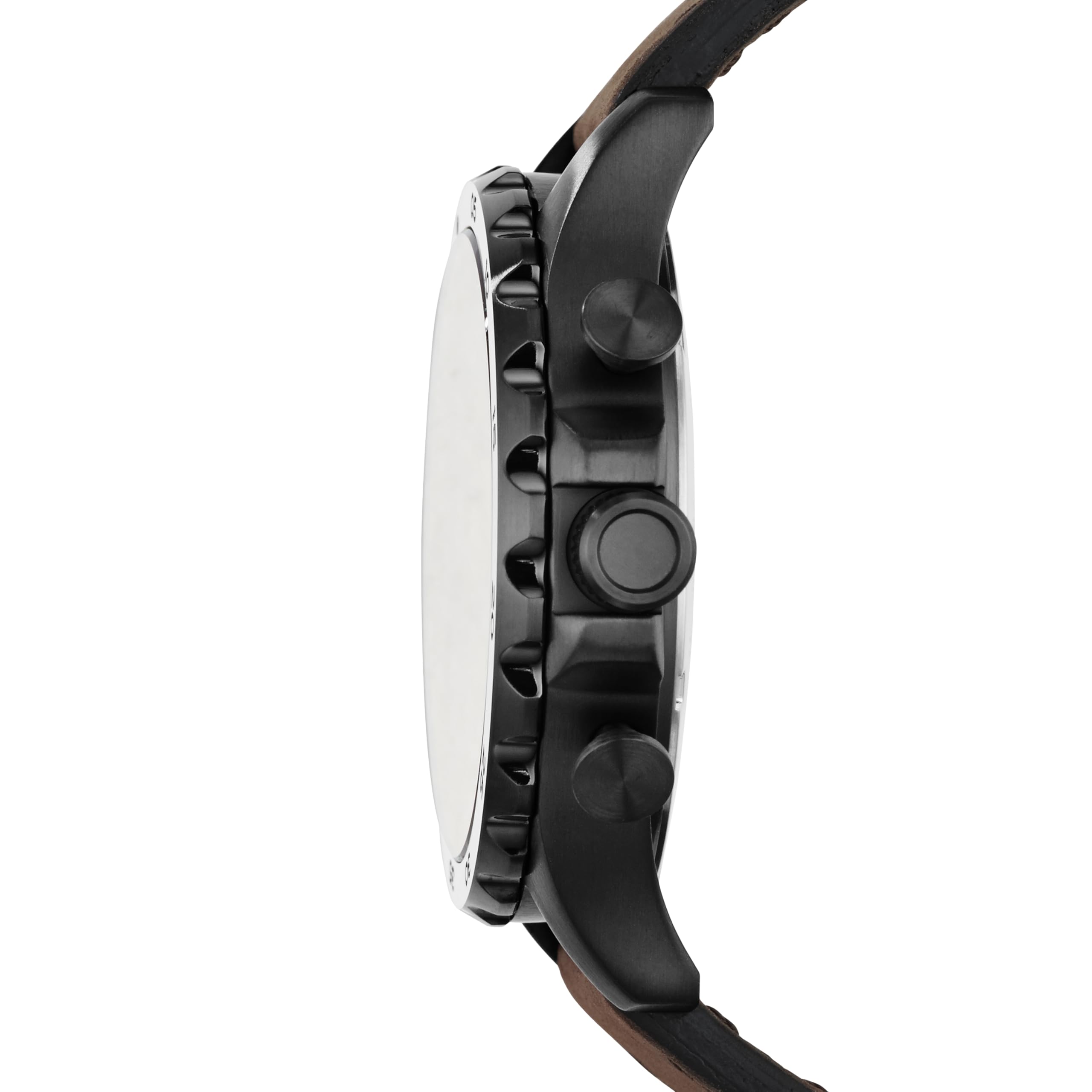 Fossil Men's Nate Quartz Watch, Oversized Stainless Steel Chronograph Watch for Men