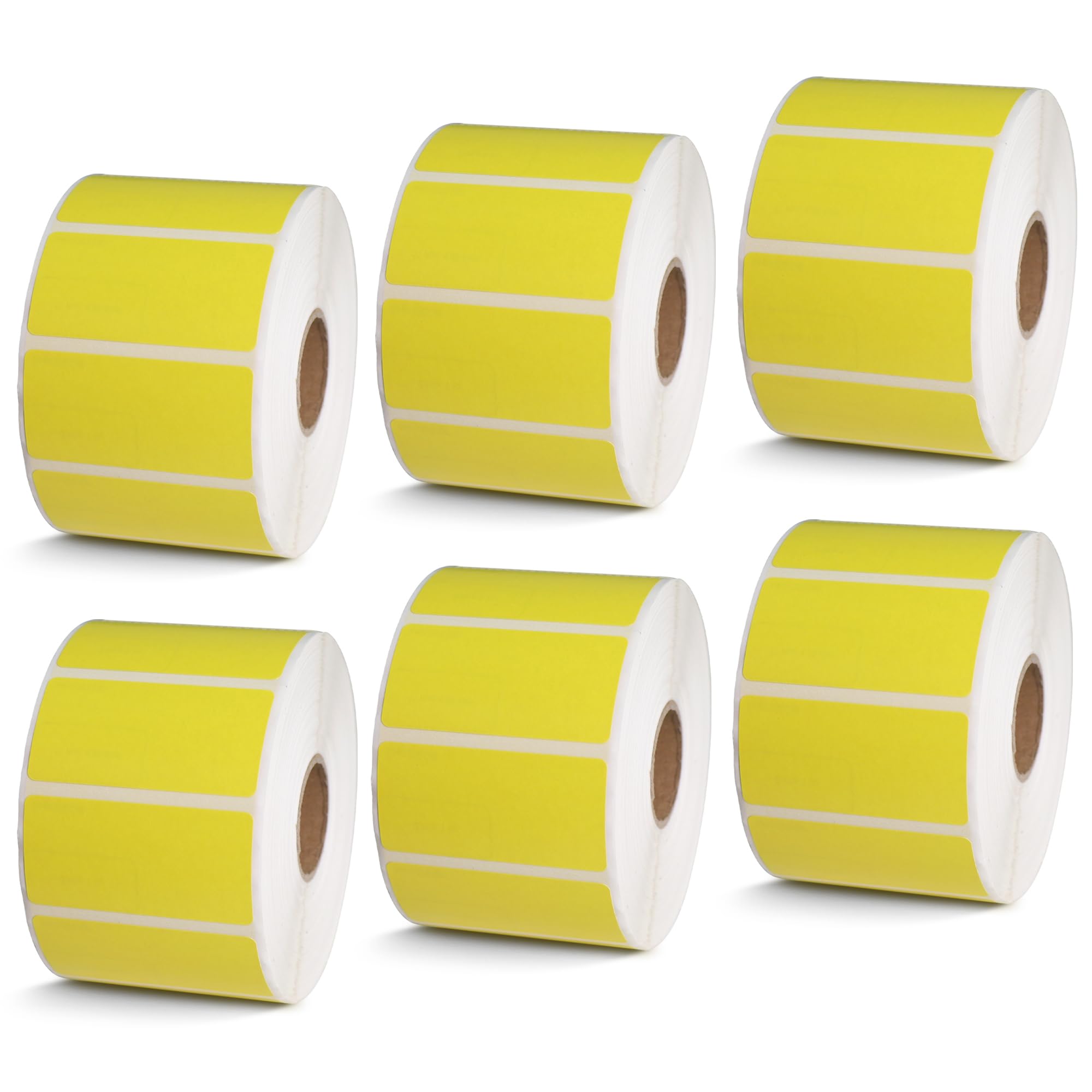 BETCKEY - 1" x 0.5" Small Labels Compatible with Zebra & Rollo Label Printer, Premium Adhesive & Perforated[Light Blue, 6 Rolls, 14580 Labels]
