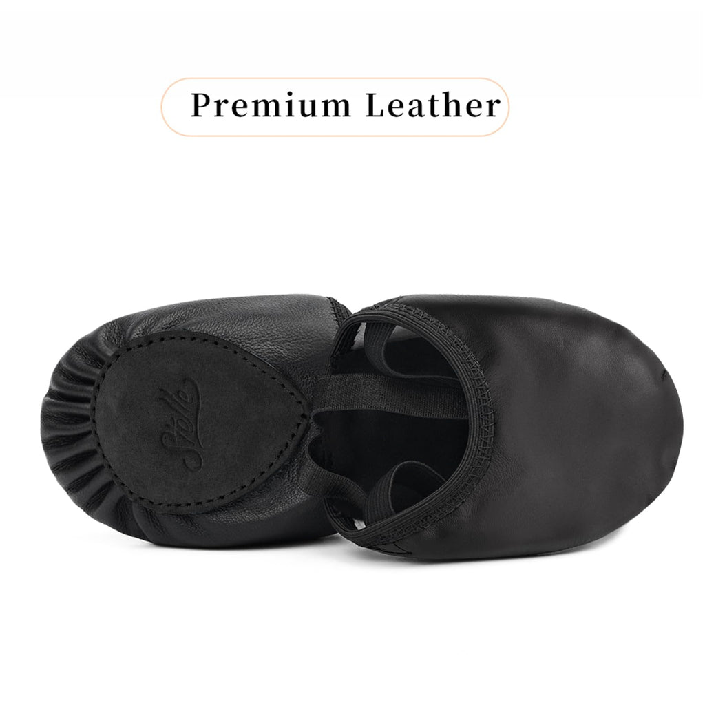Stelle Leather Half Soles Dance Shoes Womens Lyrical Pirouette Turners Dance Shoes for Turning (Girls/Boys/Men/Adult)