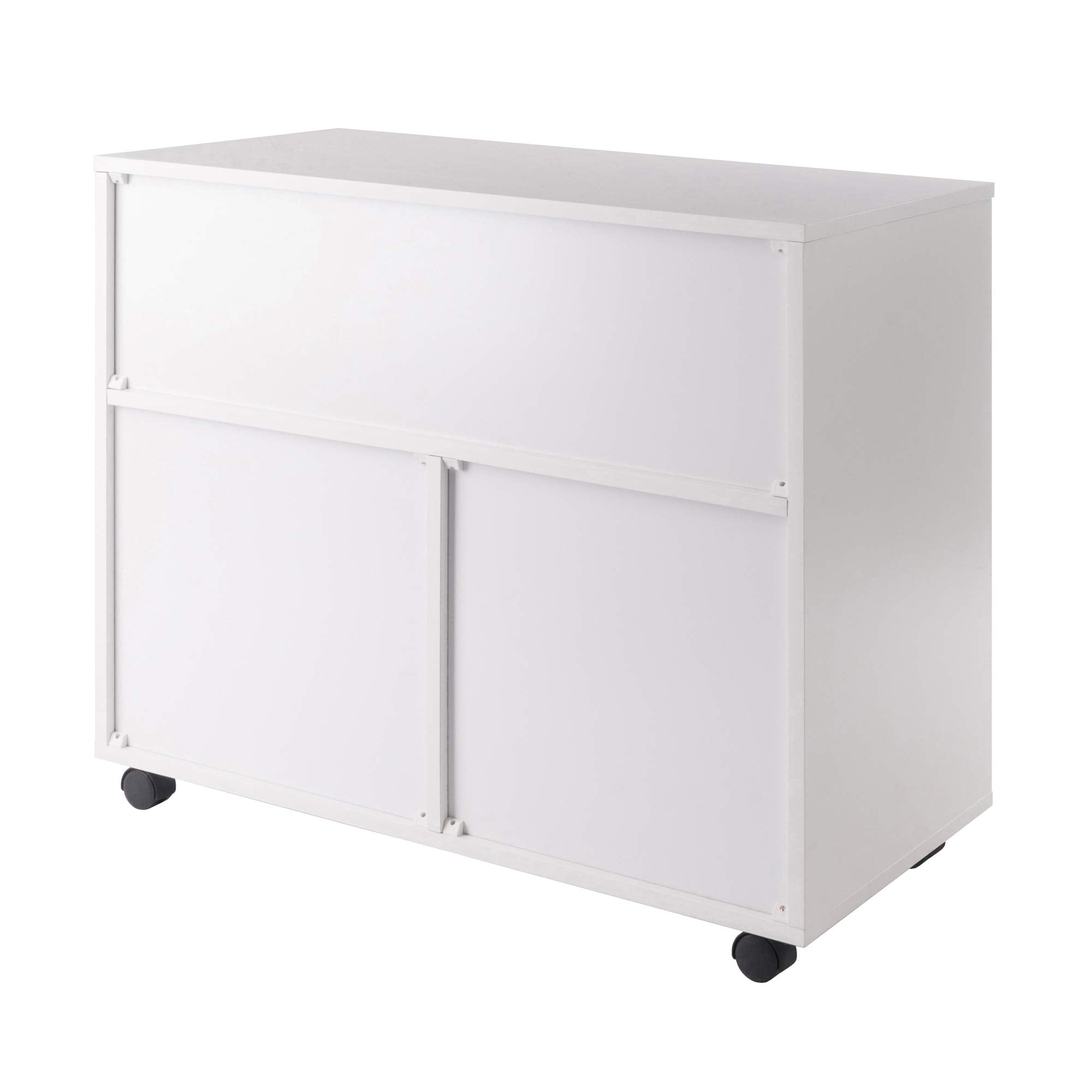 Winsome Halifax Mobile Storage Cabinet with Doors & Drawers, Stylish & Functional Home Storage Cabinet for Filing, Kitchen Organization, Moveable Furniture for Office, Dorms, Apartments