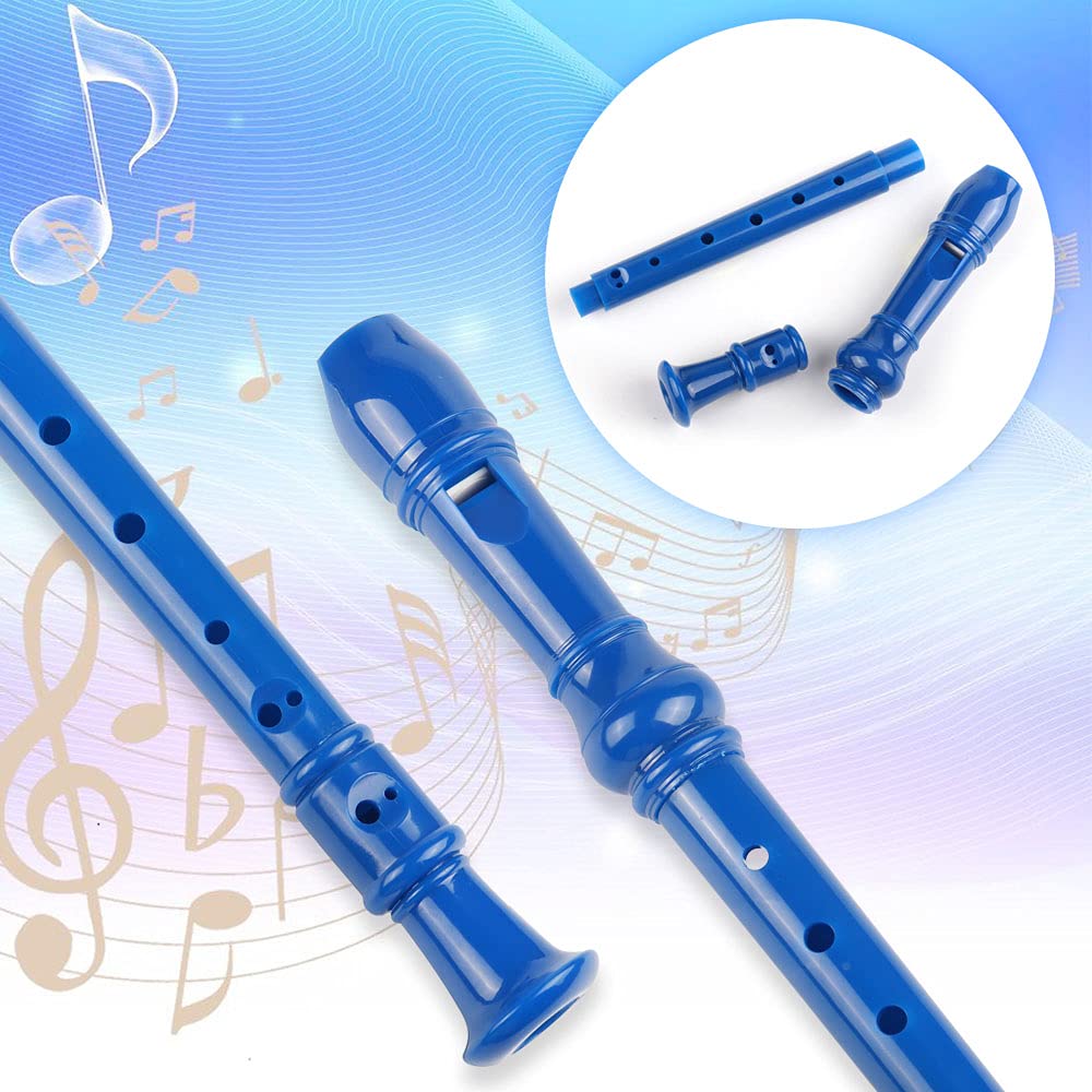 Mr.Power Maple Wooden Soprano Recorder, C Key German Style Fingering 8 Holes 2 Piece School-Approved Musical Instrument Pupil Student Educational (Wood Color)