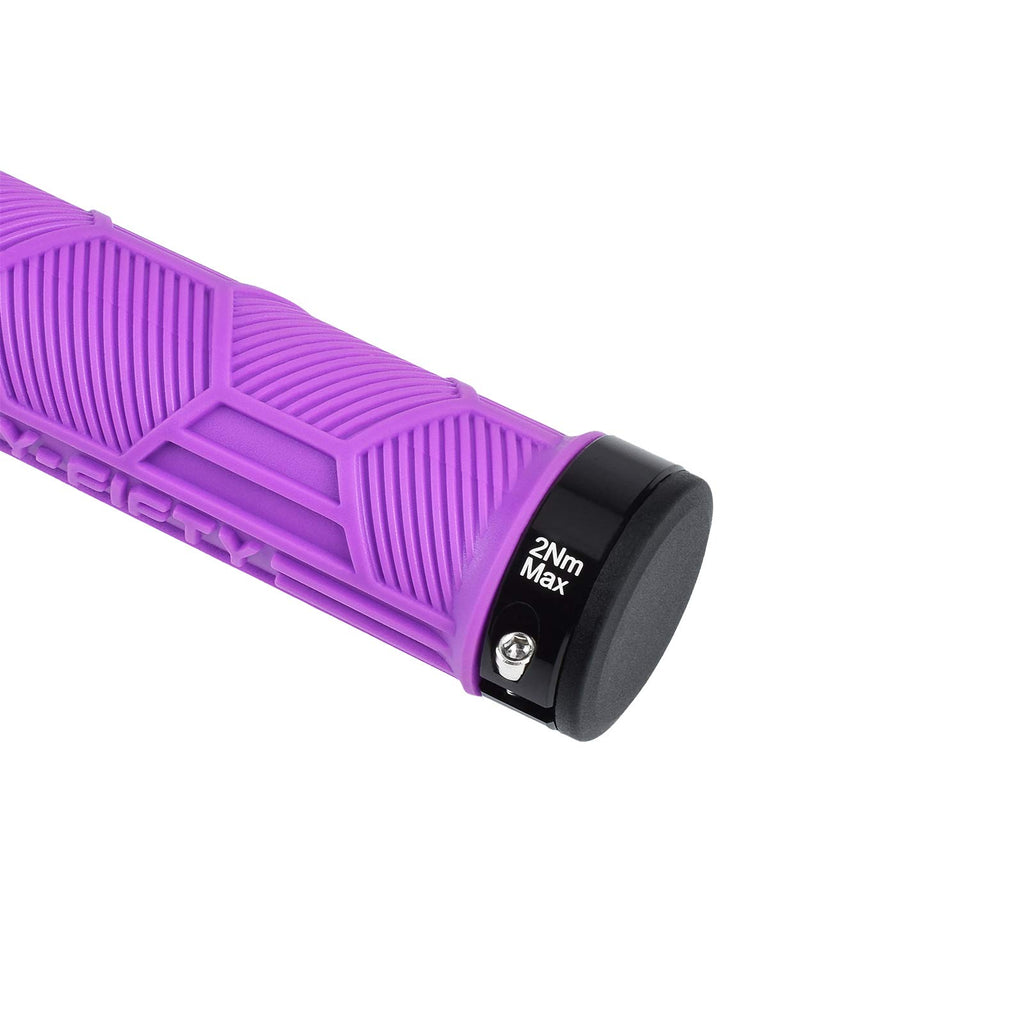FIFTY-FIFTY Double Lock-On Mountain Bike Grips, Bicycle Handlebar Locking Grips, Non-Slip MTB Handle