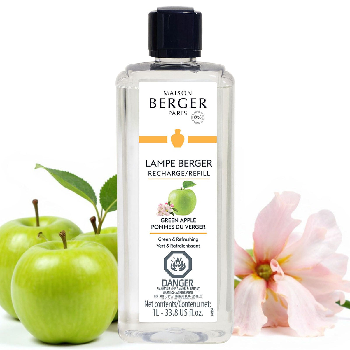 MAISON BERGER Lampe Berger Refill, 1 L, Agaves Garden | Catalytic Lamp Fragrance Refill, Helps Neutralize Odors, ~160 h Fragrance Diffusion, Made in France