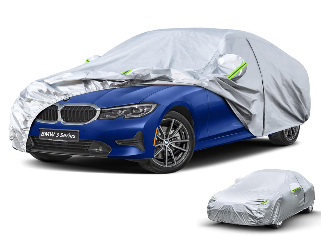 Kaugung 7 Layers Car Cover Custom Fit Audi S3/RS3 Hatchback 1998-2025, Waterproof All Weather Resistant Outdoor Indoor Sun Rain Dust Snow Protection.(USA Warehouse,Within 3-7 Days) Black