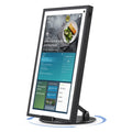 Almoz Swivel and Tilt Stand for Echo Show 15, Aluminum Stand for Show 15.6" Smart Display and Up to 18" iPad/Tablets, with 360 Degree Rotating Base, Viewing Angle Adjustable, No Need Mounting