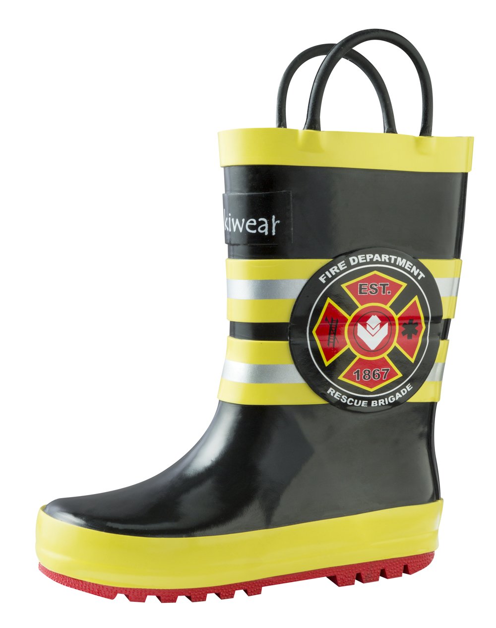 OAKI Toddler Rain Boots - Perfect Kids Rain Boots for Any Weather - Durable Rubber Baby Rain Boots Keep Little Feet Dry, Lightweight Waterproof with Easy-on Handle