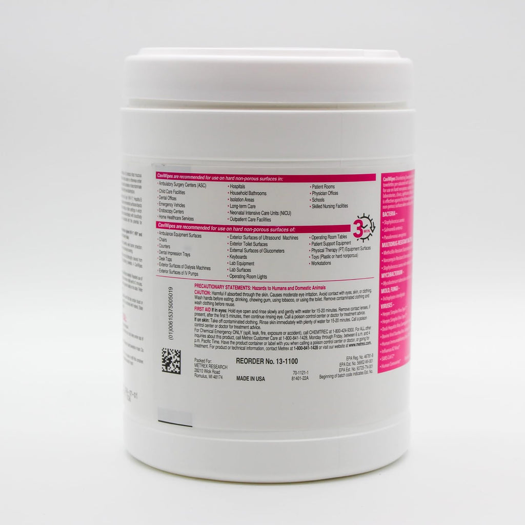 Cavicide and CaviWipes, CaviWipes, 160/pop-up dispenser, fragrance free