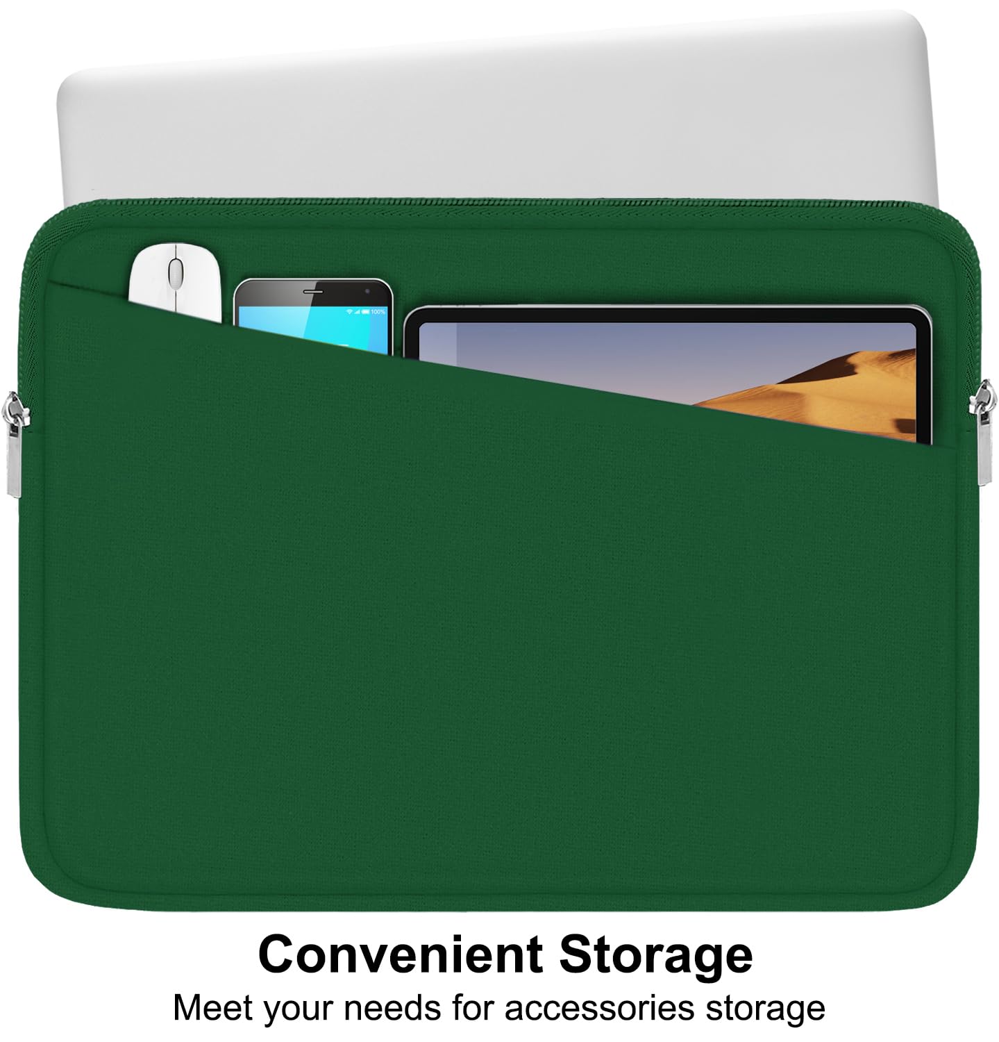 Laptop Sleeve Case 13.3 Inch, Durable 14 Inch Laptop Case Computer Carrying Bag Protective Cover Compatible with 13 14 inch MacBook Pro, MacBook Air, Dell, HP, Lenovo, Notebook, Computer, Black