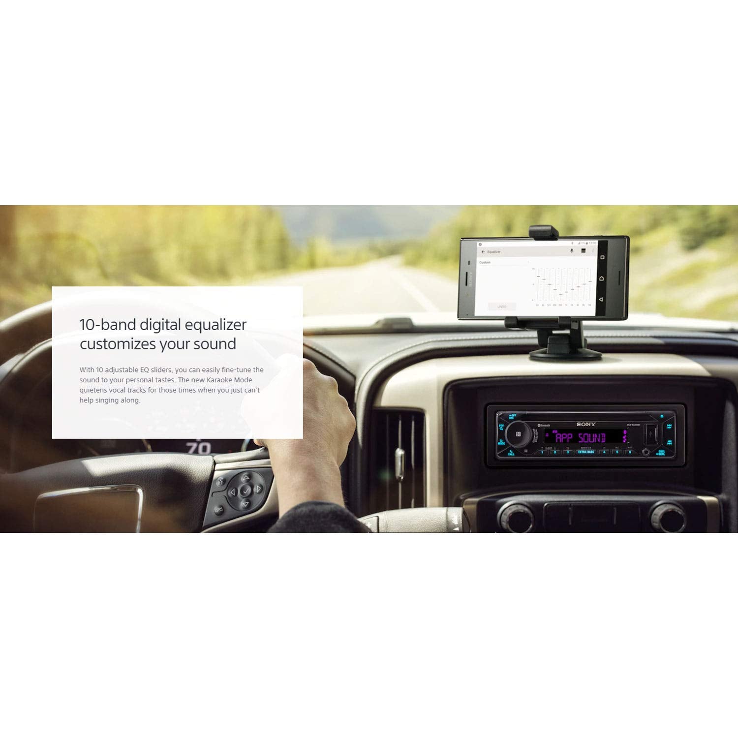 Sony MEX-N5300BT Car Stereo Single Din Radio with Bluetooth, CD Player, USB/AUX