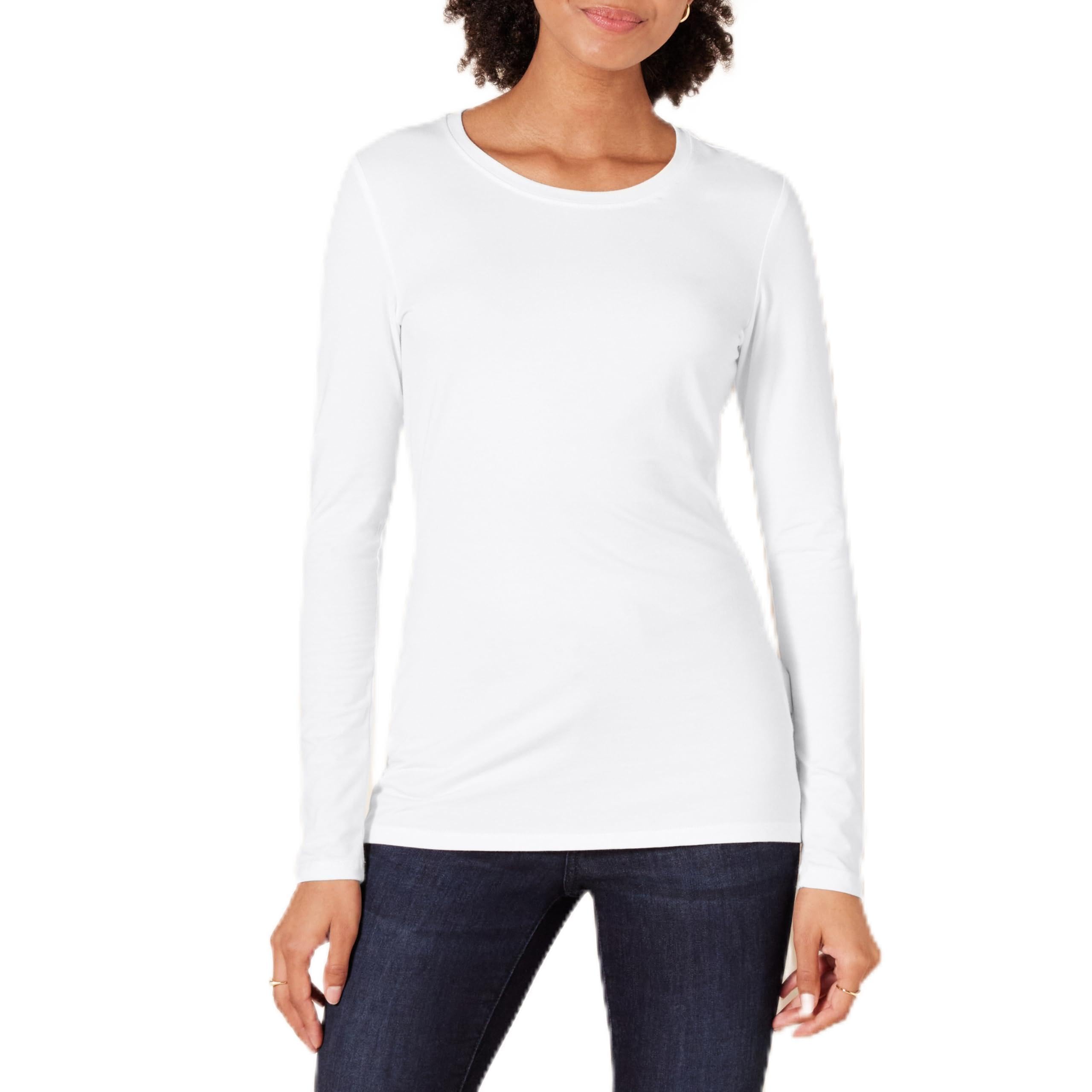 Amazon Essentials Women's Regular-Fit Long-Sleeve Crewneck T-Shirt (Available in Plus Size)