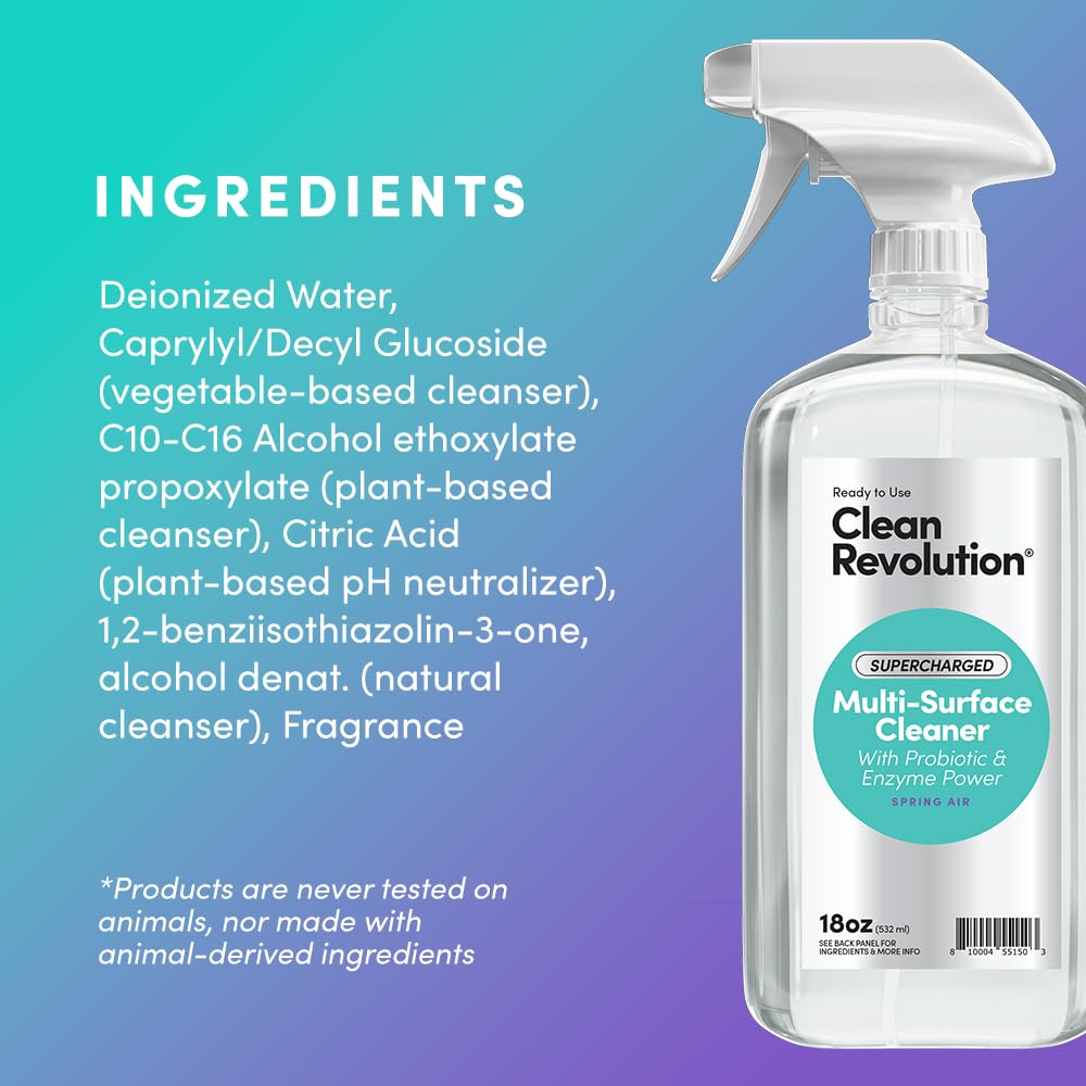 Clean Revolution Multi Surface Cleaner Refill Supply, Non-Toxic, Eco-Friendly & Plant-Based, Ready to Use, Dreamy Citrus, 128 Fl Oz (1 Gallon)