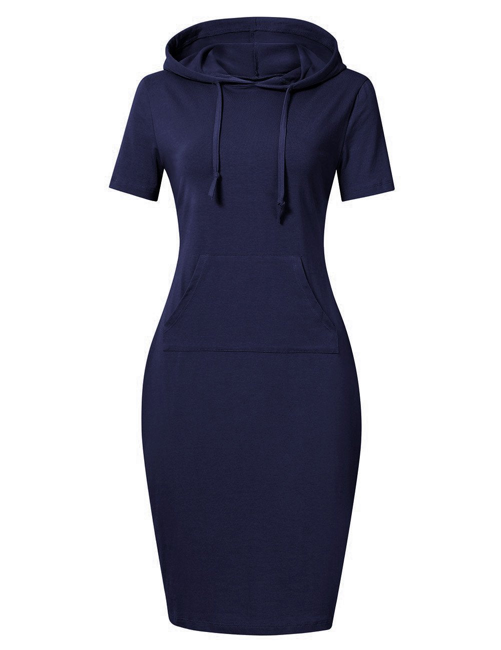 MISSKY Women's Women's Sweatshirt Hooded Dress