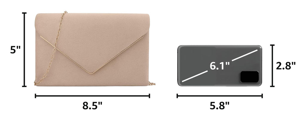 BBjinronjy Clutch Purse for Women Evening Bags Handbags for Wedding Party Cocktail Prom Faux Suede Crossbody Shoulder Bag